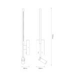 Aplica alba de perete Torch – LED 6W+3W 4000K 720Lm IP20