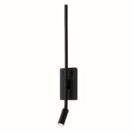 Aplica neagra de perete Torch – LED 6W+3W 4000K 720Lm IP20