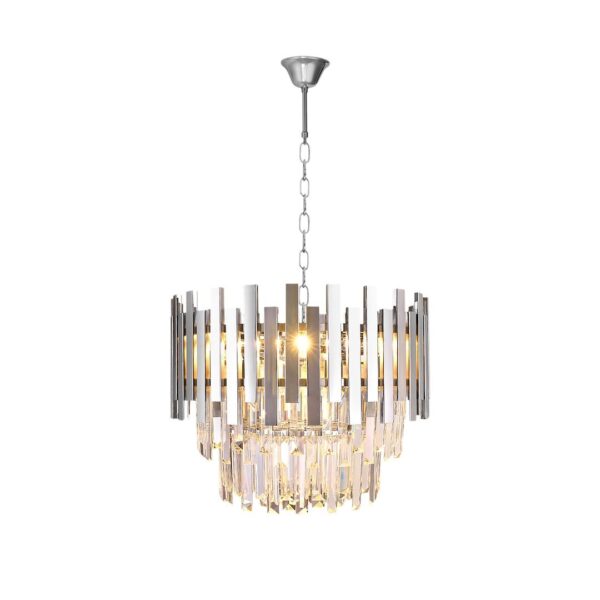 Candelabru cu becuri Aspen crom – E14 6X40W IP20 D450