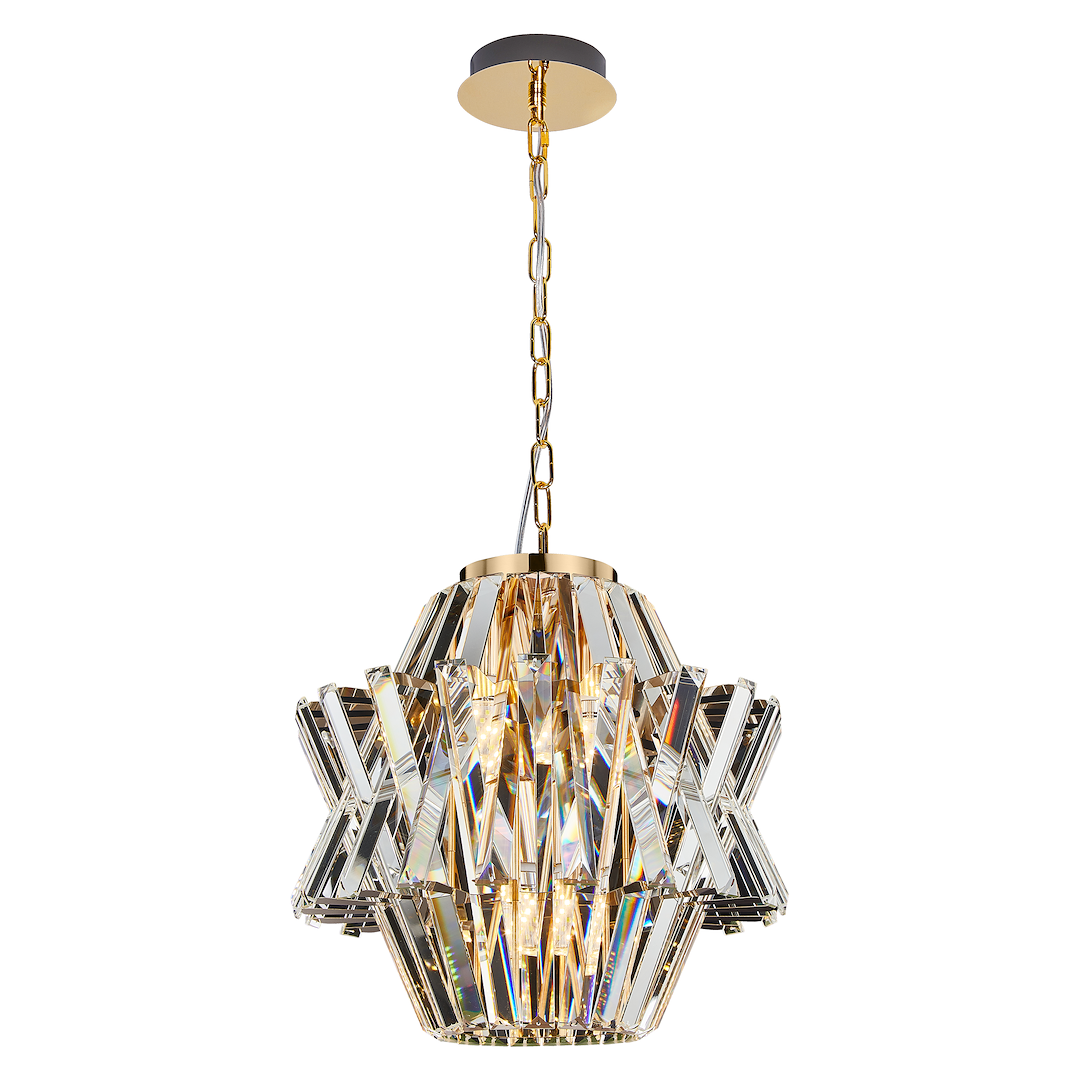 Candelabru modern auriu Crown – E14 4X40W IP20 D340