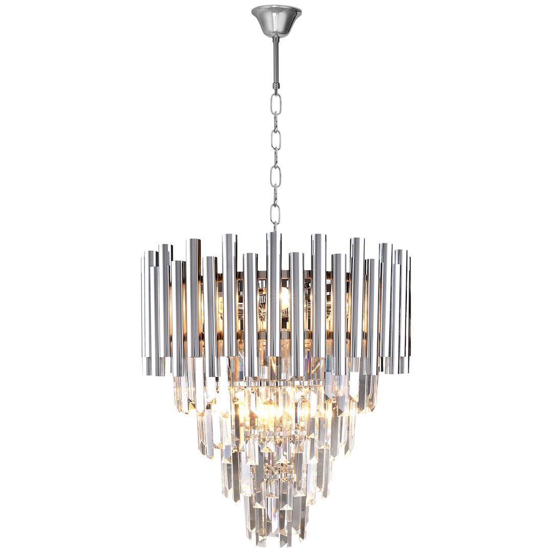 Candelabru modern crom Madison – E14 9X40W IP20 D450