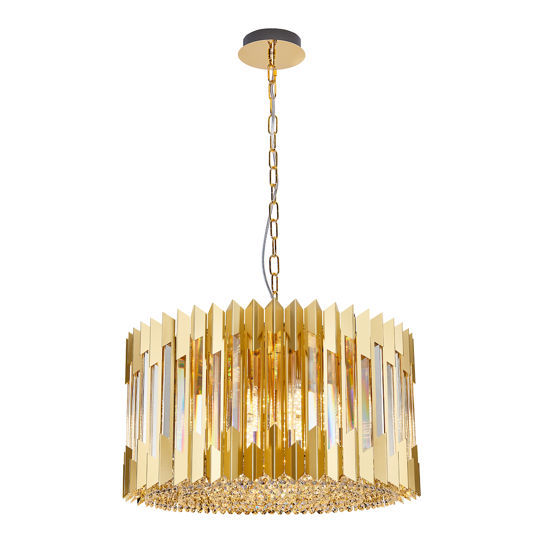 Candelabru cu cristale Ritz auriu – E14 12X40 IP20 D540