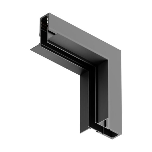 Conector colt in L, incastrat, pentru sina magnetica, sus si jos, 10 mm Milagro ML2187