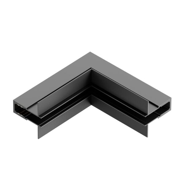 Conector colt in L, incastrat, pentru sina magnetica, sus si jos, 10 mm Milagro ML2187