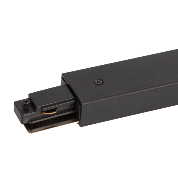 Conector drept pentru sina, negru, 1-circuit + alimentare centrala V2.0 Milagro ML0714