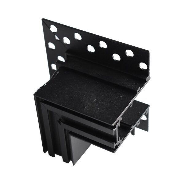 Conector L lateral, incastrat, pentru sina magnetica de 20 mm Milagro ML6632