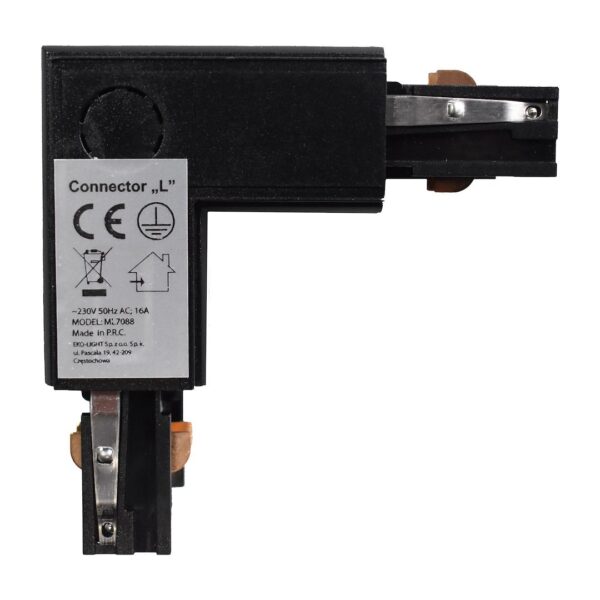 Conector sina, negru, 3 circuite, tip Lu Milagro ML7088