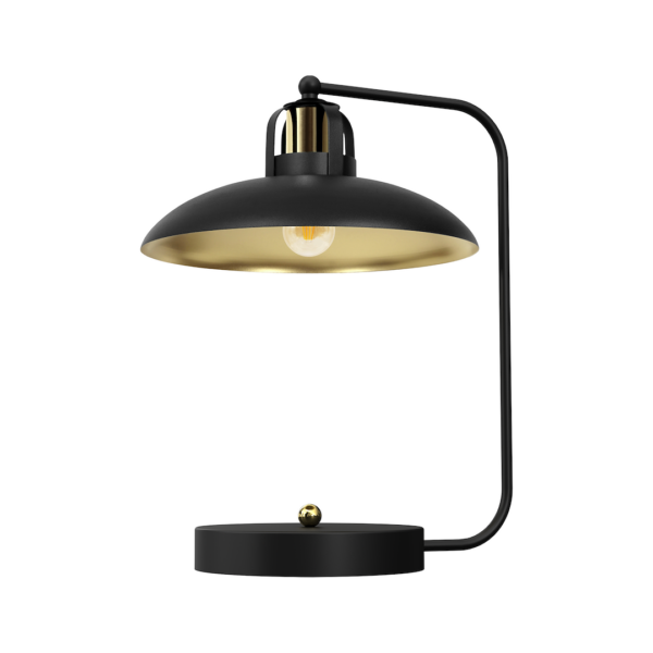 Lampa de birou Felix, negru/auriu, 1XE27 Milagro MLP8908