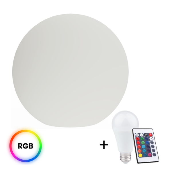Lampa de gradina Globo Fi300 + Bec RGB A60 10W + Telecomanda Milagro EKO1365