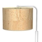 Lampa de masa Cork, alb/lemn natural, 1XE27 Milagro MLP7524