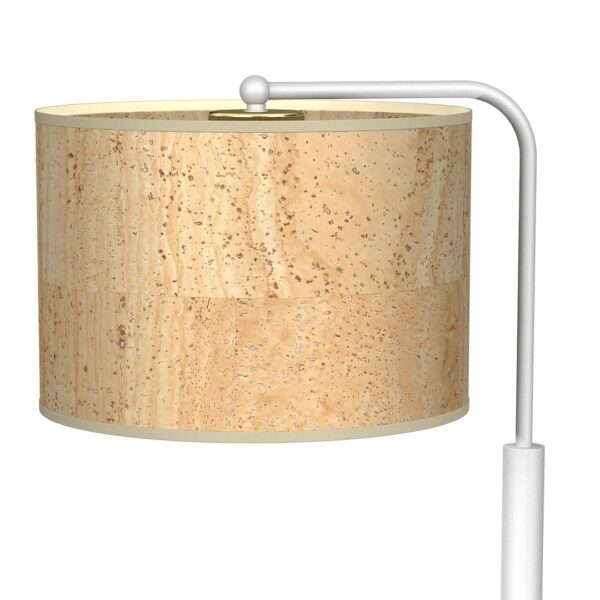 Lampa de masa Cork, alb/lemn natural, 1XE27 Milagro MLP7524