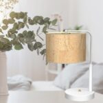 Lampa de masa Cork, alb/lemn natural, 1XE27 Milagro MLP7524