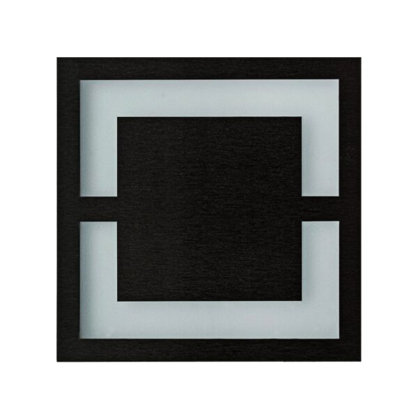 Lampa pentru scari Quadro, negru, lumina neutra, 4000K Milagro EKS6907