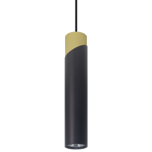 Lampa suspendata Neo, negru cu auriu 1XGU10 Milagro ML0284