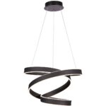 Lustra neagra Andromeda – LED 100W 4000K IP20 D500