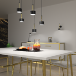 Lustra Arena, negru/gold, 5XGX53 Milagro MLP7763