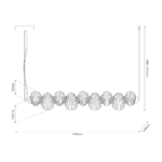 Lustra aurie Bolla – LED 32W 3000K 3688Lm IP20