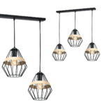 Lustra Cliff, negru, 3XE27 Milagro MLP5525