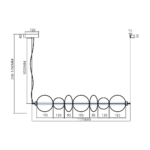 Lustra aurie Daphne – LED 40W 3000K 5094Lm IP20