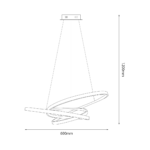 Lustra LED Empoli – 55W 4000K 3300Lm IP20 D600