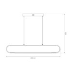 Lustra LED suspendata Frame – 42W 4000K 3000Lm IP20
