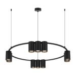 Lustra Genesis (rotund), negru, 10XGU10 Milagro ML0373