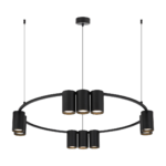 Lustra Genesis (rotund), negru, 10XGU10 Milagro ML0373