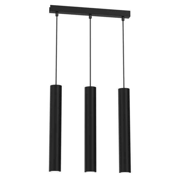 Lustra Hudson, negru, 3XGU10 Milagro MLP8792
