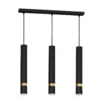 Lustra Joker, negru/auriu, 3XGU10 Milagro MLP6080