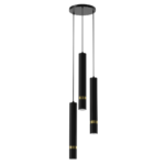 Lustra Joker, negru/auriu, 3XGU10 Milagro MLP8918