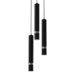 Lustra Joker, negru/crom, 3XGU10 Milagro MLP8916