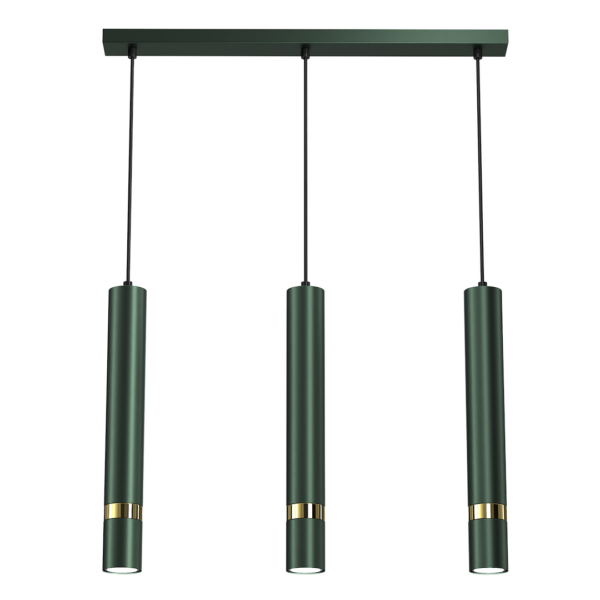 Lustra Joker, verde/auriu, 3XGU10 Milagro MLP7721