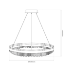 Lustra aurie Preciosa – LED 52W 4000K 3400Lm IP20 D600