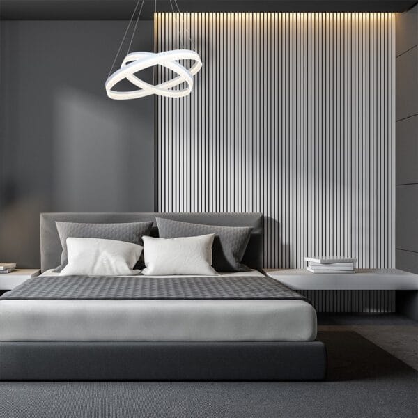 Lustra LED suspendata Ring alba – 60W 4000K 4200Lm IP20 D600