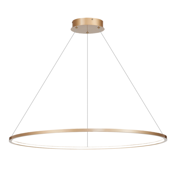 Lustra baie Saturno aurie – LED 57W 4000K 3100Lm IP44 D1000