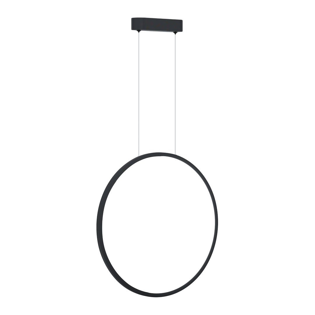 Lustra neagra pentru baie Saturno – LED 28W 4000K 1500Lm IP44