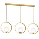 Lustra cu becuri Vienna aurie – E14 3X40W IP20 L1000mm