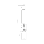 Pendul auriu suspendat Arte – LED 12W 3000K 1399Lm IP20 D135