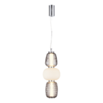 Pendul LED Caro – 28W 3000K 3478Lm IP20 D170 Crom