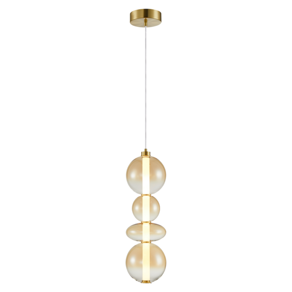 Pendul auriu Daphne – LED 36W 3000K 4619Lm IP20 D200