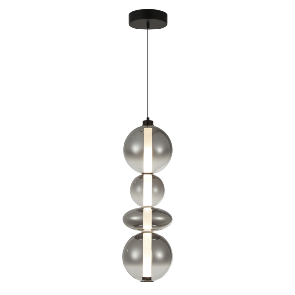 Pendul negru Daphne – LED 36W 3000K 4619Lm IP20 D200