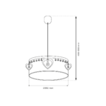 Pendul Heart, 1XE27 Milagro MLP8278