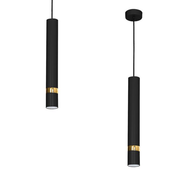 Pendul Joker, 1xGU10, negru/auriu Milagro MLP6079