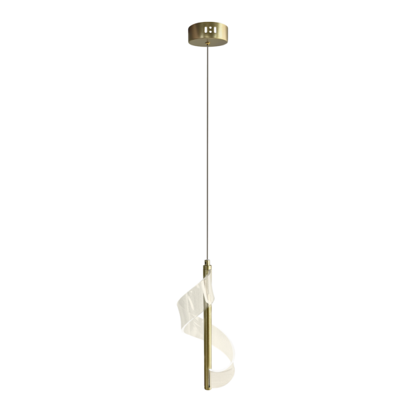 Pendul LED auriu Largo – 10W 4000K 900Lm IP20 D140