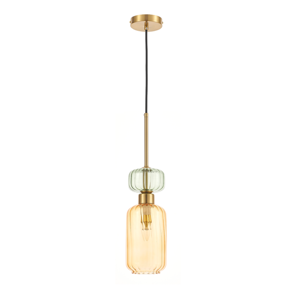 Pendul cu glob din sticla aurie Molly – E14 1X40W IP20 D120mm
