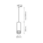 Pendul Pipe Ring pentru sina, negru 1XGU10 Milagro ML7673