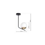 Plafoniera suspendata Carina – E14 1X40W IP20