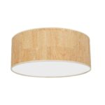 Plafoniera Cork, alb/pluta, 3XE27, Ø50cm Milagro MLP7521