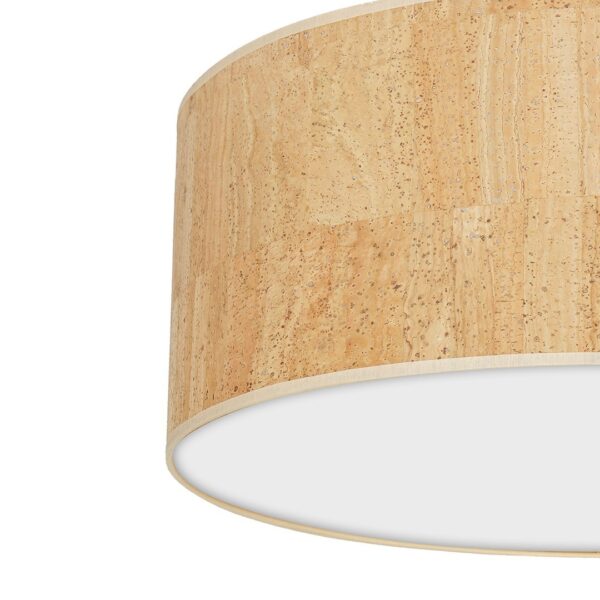 Plafoniera Cork, alb/pluta, 3XE27, Ø50cm Milagro MLP7521