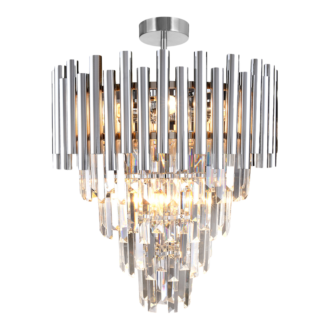 Plafoniera cu cristale Madison crom – E14 9X40W IP20 D450 Plafoniera cu cristale Madison crom – E14 9X40W IP20 D450